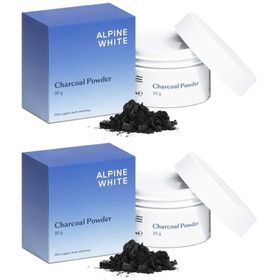 ALPINE WHITE Poudre de charbon pour éclaircissement dentaire naturel