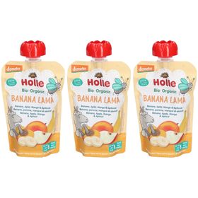 Holle Lama Bio-Banane Apfel Mango und Aprikose