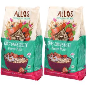 Allos Beerenmüsli ohne Zuckerzusatz - mit Rosinen und roten Früchten