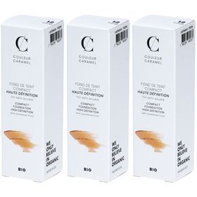 COULEUR CARAMEL Fond de Teint Compact Haute Définition Bio Beige clair