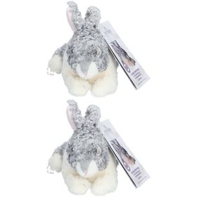 Warmies® Peluche chauffante Lapin gris-beige