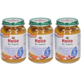 HOLLE Bio-Karotte, -Kartoffel und -Rindfleisch ab 5 Monaten