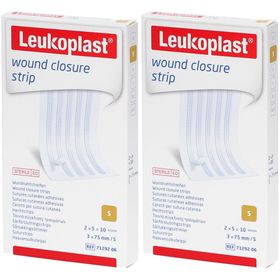 Leukoplast® Bande de fermeture de plaie 3x75 mm 2x5 pièces
