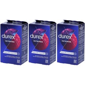 DUREX Intense Orgasmic - Préservatifs spéciaux en latex avec surface nervurée et picotée