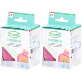 flawa® Sport-Tape für Kinesiologie-Verbände 5 cm x 5 m rosa