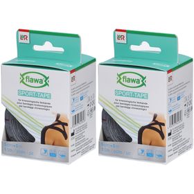 flawa® Sport-Tape für Kinesiologie-Verbände 5 cm x 5 m schwarz