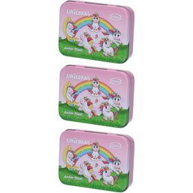 flawa® Junior Plast Kinderpflaster Metalldose Einhorn