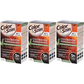 Color & Soin® Dauerhafte Haarfarbe 5N Strahlendes Hellbraun