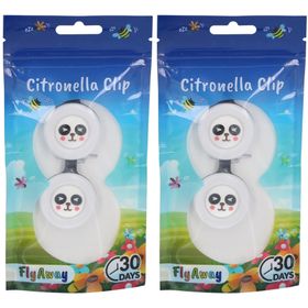 FlyAway® Citronella-Clip Panda Duopack