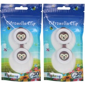 FlyAway® Citronella-Clip Monkey Duopack