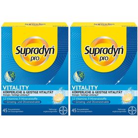 Supradyn pro Vitality – Brausetabletten mit Vitaminen, Mineralstoffen und Ginseng