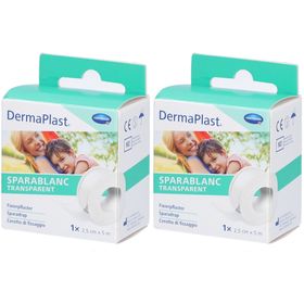 HARTMANN Dermaplast® Sparablanc Transparent 2,5 cm x 5 m weiß