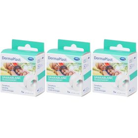 HARTMANN Dermaplast® Sparablanc Transparent 2,5 cm x 5 m weiß