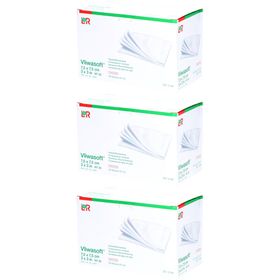Vliwasoft® Vliesstoffkompresse 7,5 cm x 7,5 cm 4lagig steril