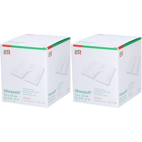 Vliwasoft® Schlitzkompresse 7,5 cm x 7,5 cm 4lagig steril