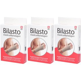 BILASTO Handgelenkbandage mit halbem Daumen Beige XS