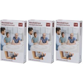 Bort ManuStabil Handgelenkbandage kurz, schwarz, Gr. L rechts