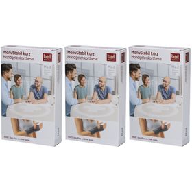 Bort ManuStabil Kurz – Handgelenkbandage links M schwarz