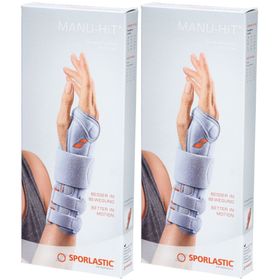 SPORLASTIC Manu Hit Handgelenkorthese Größe L 18cm Links Platinum