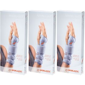 SPORLASTIC Manu Hit Handgelenkorthese Größe L 18cm Links Platinum