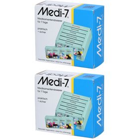MEDI-7 Colore Wochenpillenbox 4 Felder pro Tag - Deutsch