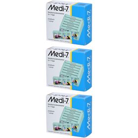 MEDI-7 Colore Wochenpillenbox 4 Felder pro Tag - Deutsch
