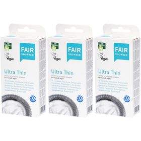 Fair Squared® Ultra Thin Préservatifs 10 pièces 52 mm
