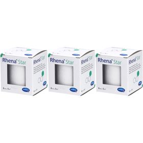 HARTMANN Rhena® Star dauerelastische Binden 6 cm x 5 m weiß