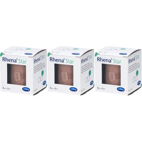 HARTMANN Rhena® Star dauerelastische Binden 6 cm x 5 m braun