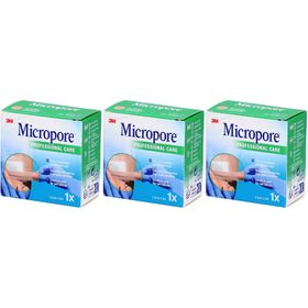 3M Micropore™ Mikroporöses Pflaster für empfindliche Haut 2,5 cm x 5 m