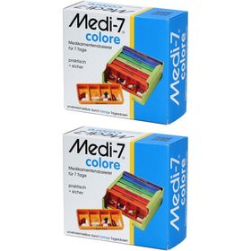 MEDI-7 Colore Wochenpillenbox 4 Felder pro Tag - Deutsch