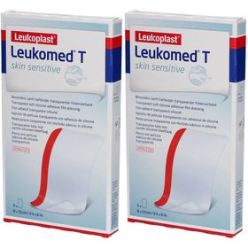 Leukoplast® Leukomed® T skin sensitive - Transparente, silikonisierte Klebefolie 8 x 15 cm