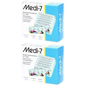 MEDI-7® Wochen-Dosierbox für Medikamente - Türkis