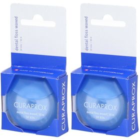 CURAPROX DF 834 fil dentaire 50m ciré menthe