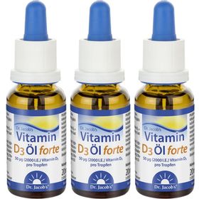 Dr. Jacob's Vitamin D3 Öl forte 2000 IE D3 hochdosiert 640 T