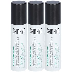 SANAYA Roll On Aromatisch Bio & Bachblüten Konzentration