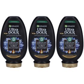 GARNIER Ultra Doux Après-Shampooing équilibrant au charbon magnétique