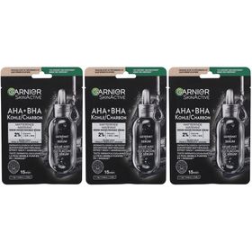 GARNIER Hydra Bomb Masque en Tissu Noir Charbon Végétal