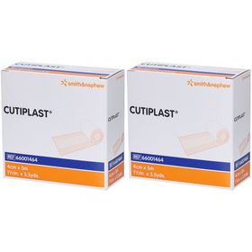 CUTIPLAST Pansement adhésif pour plaie 4 cm x 5 m blanc