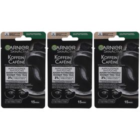 Garnier SkinActive Tissuemaske Augen Anti-Pocket Koffein Kohle