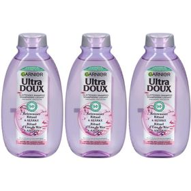 GARNIER Ultra Doux Shampooing Lissant Eau de Riz & Amidon Cheveux Longs