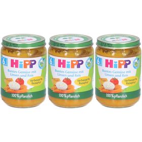 HiPP - Buntes Bio-Gemüse mit Linsen und Reis ab 6 Monaten
