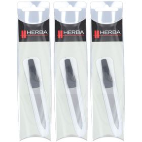 HERBA Lime à ongles saphir en étui, 9,5 cm