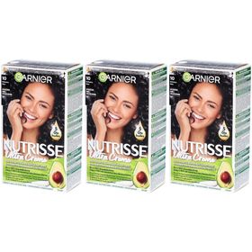 GARNIER NUTRISSE Crème Coloration permanente nutritive 10 Noir