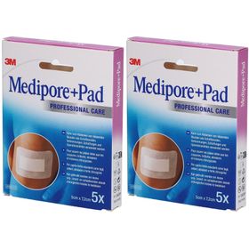 3M Medipore+Pad Heftpflaster mit Saugkompresse 5 x 7,2 cm