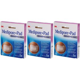 3M Medipore+Pad Heftpflaster mit Saugkompresse 5 x 7,2 cm