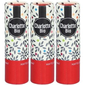 Charlotte Bio Lippenstift Matt Red Fig