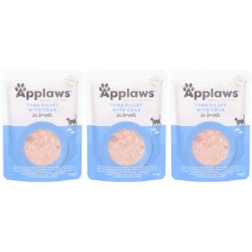 Applaws Thunfisch- und Krabbenfilet Adult Katze - Ergänzungsfuttermittel in Brühe