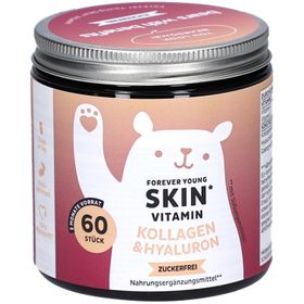 BEARS WITH BENEFITS Forever Young SKIN – Kollagen & Hyaluron Gummibärchen 60 Stück
