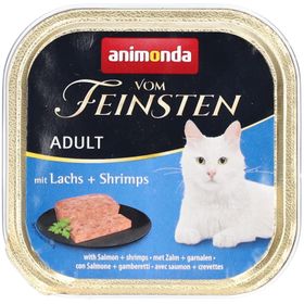 ANIMONDA Vom Feinsten Nourriture humide pour chats adultes à base de saumon et de crevettes